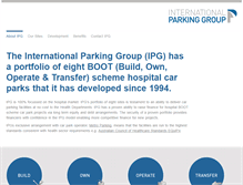 Tablet Screenshot of internationalparkinggroup.com